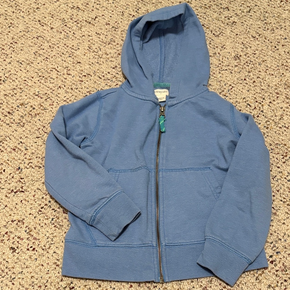 Crewcuts Blue Kids Zip-Up Hoodie